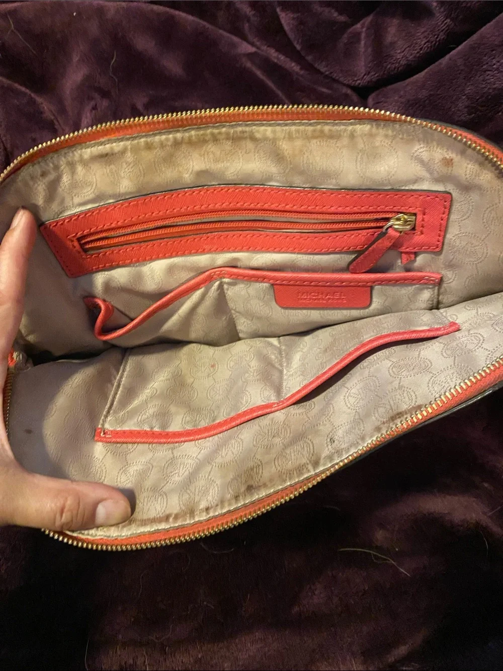 Michael Kors saffiano leather